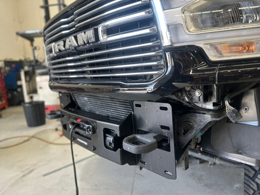 RAM 2019+ 2500 3500 BUMPER HIDDEN WINCH MOUNT