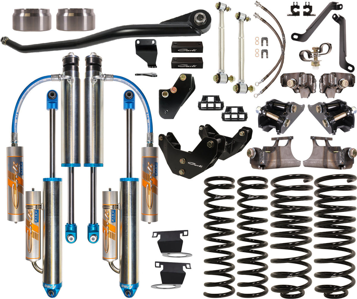 CARLI Dominator 3.0 lift kit fitted to a RAM 2500 diesel - 3.25 inch lift with King 3.0 inch remote reservoir shocks, supplied and fitted in Australia by Trucks N Toys