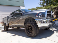RaceWheels Australia METHOD NV matte black 18x9 wheel for RAM 2500/3500 classic 12-18 trucks, featuring AXS design.
