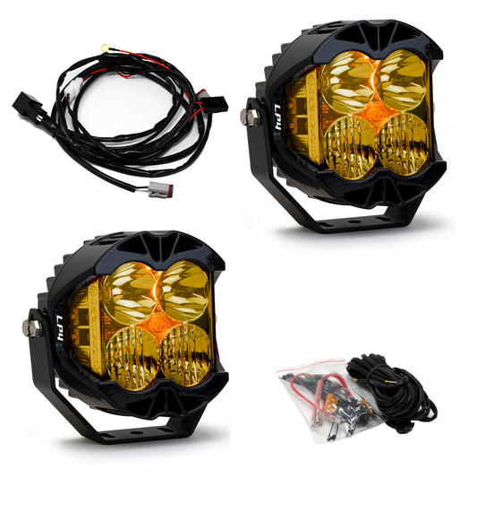 Baja Designs LP4 Pro Pair - Amber Driving Combo LED 4"