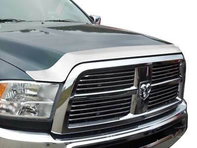 Aeroskin chrome hood protector for Dodge Ram 2010-2018, LUND Motion Products Inc, durable AXS bonnet shield on vehicle hood