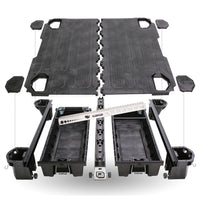 DECKED Drawer System for RAM 1500 Laramie truck, featuring durable storage drawers and rugged design for outdoor adventure.