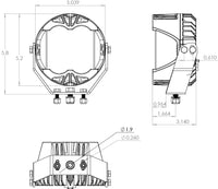 Baja Designs LP4 Pro Pair - Amber Driving Combo LED 4"