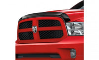 Smoked bonnet protector for RAM 2500 and 3500 trucks by Geared for Adventure, showing the tinted, protective car hood shield.
