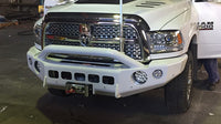 TrailReady Pre-Runner Bar for RAM 2500 and 3500 trucks, designed for off-road protection and rugged durability.