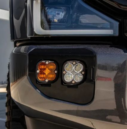 Baja Designs F-250/350 Squadron SAE/Sport Fog Pocket Kit Amber/Clear