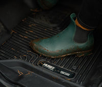 HUSKY LINERS X-ACT floor mats for Dodge Ram 1500 Crew Cab, durable all-weather rubber car interior protection.